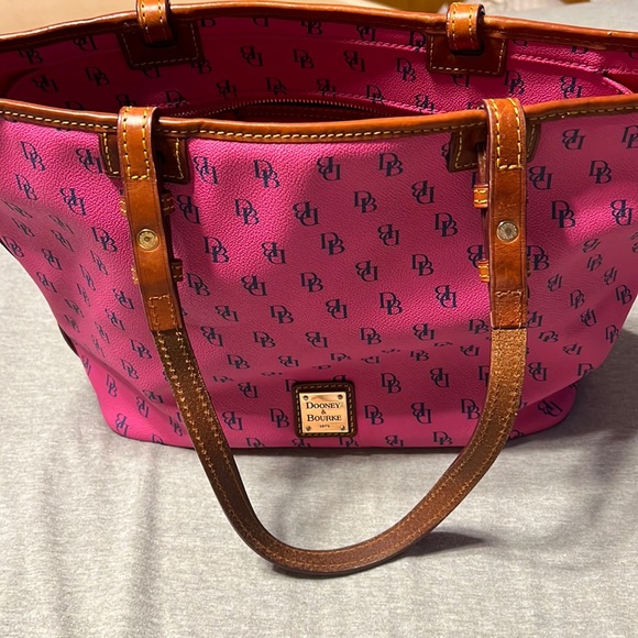 Dooney & Bourke Bags Dooney Bourke Pink Monogram Shoulder Bag Has